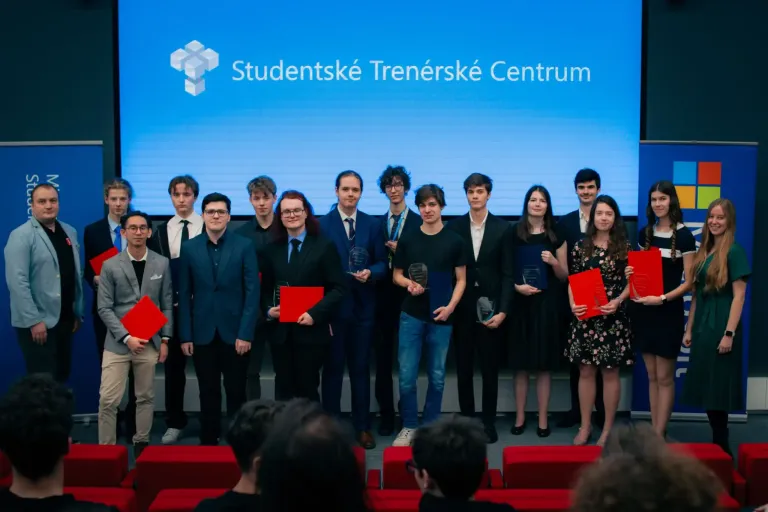 Photo from the STC graduation ceremony in Prague's Microsoft offices.